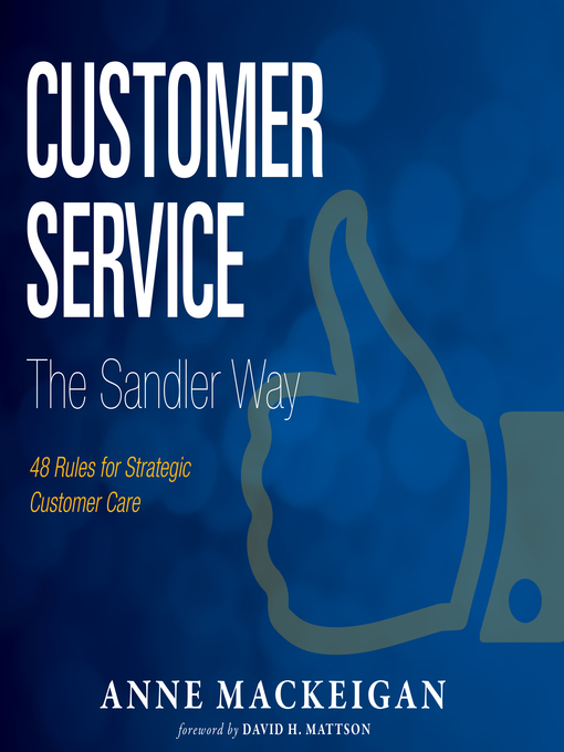 Title details for Customer Service the Sandler Way by Anne MacKeigan - Available